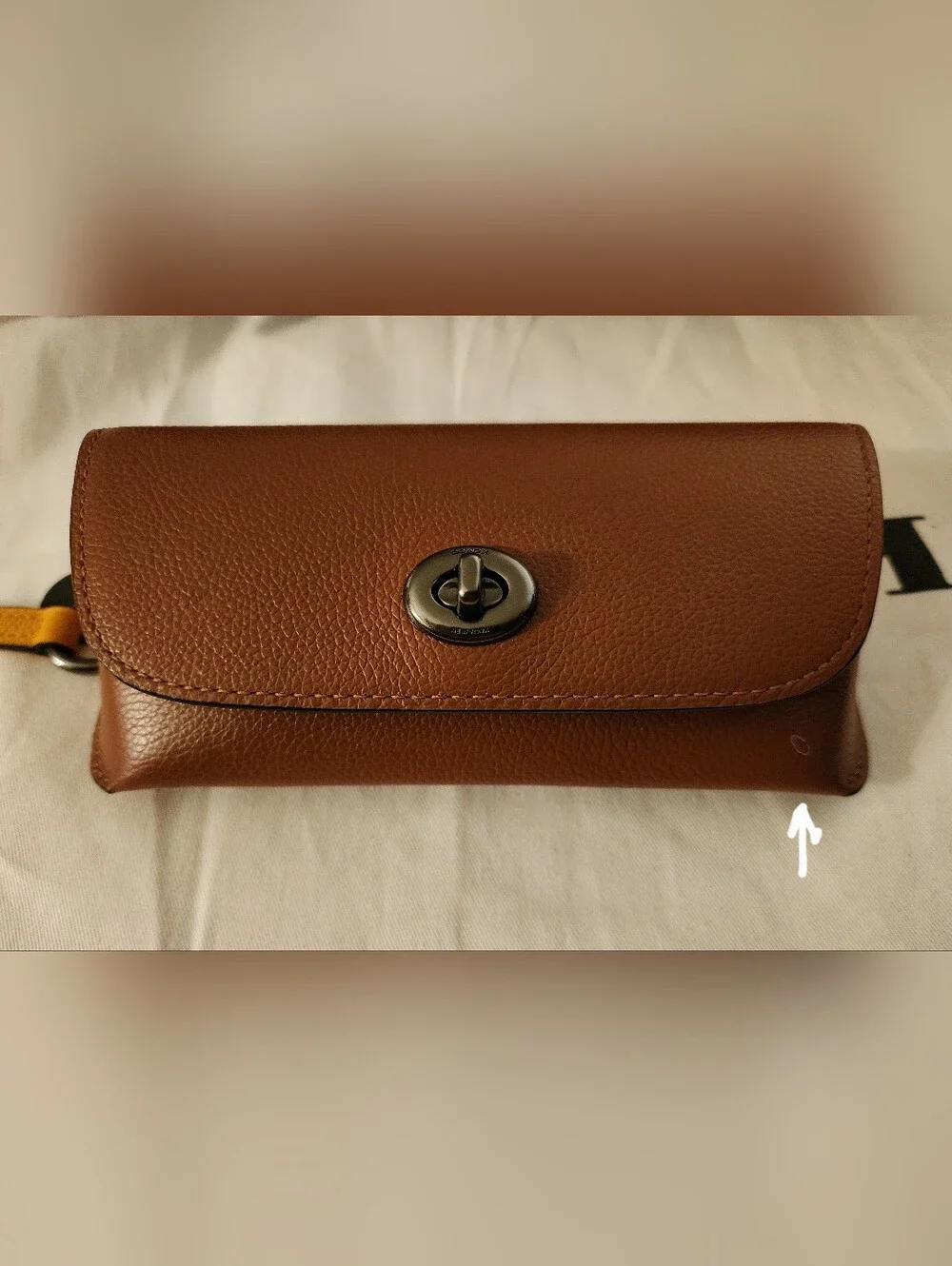 GUC COACH Sunglasses Case Bag Charm In Colorblock, Style No. 1267